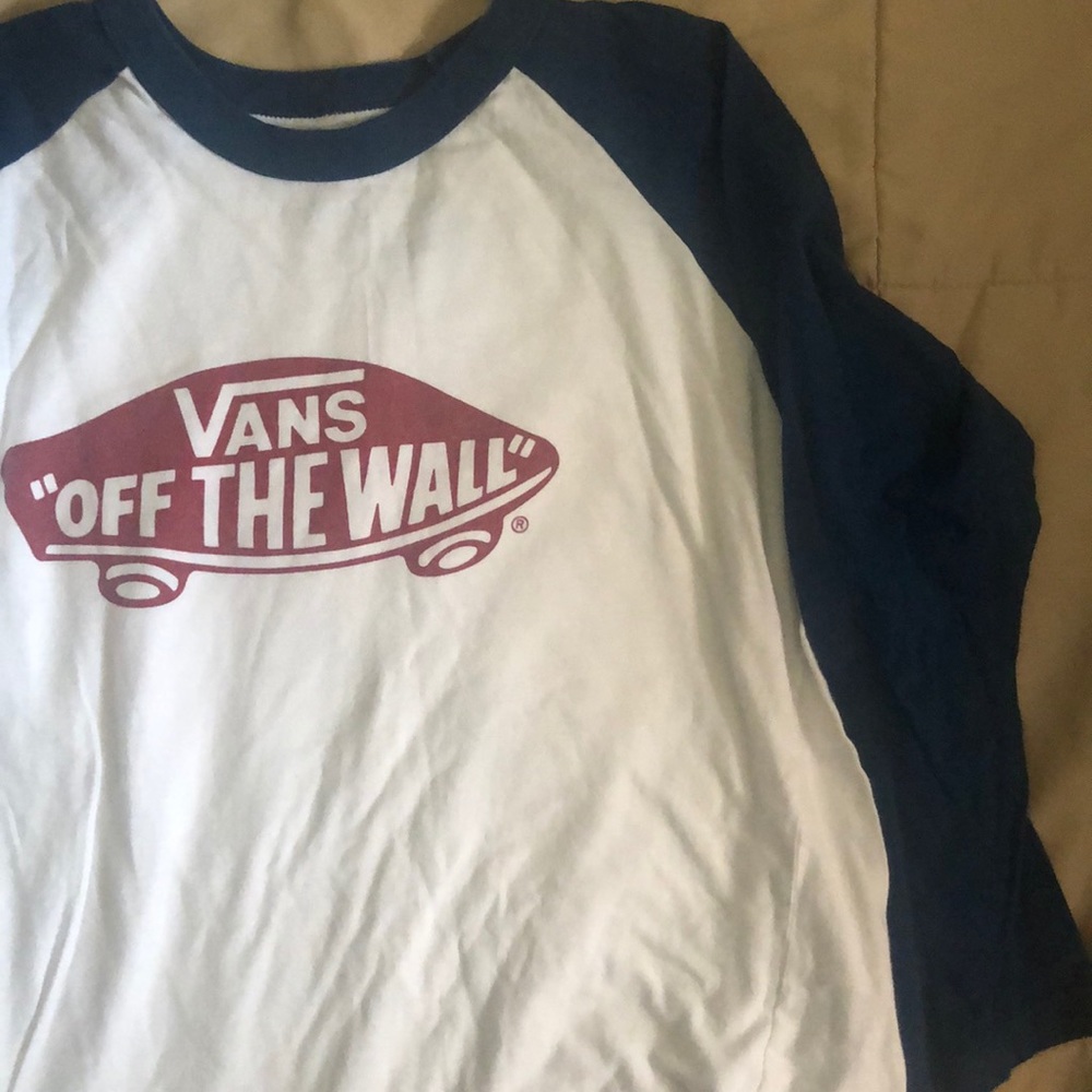 Boys Vans 3/4 sleeve shirt